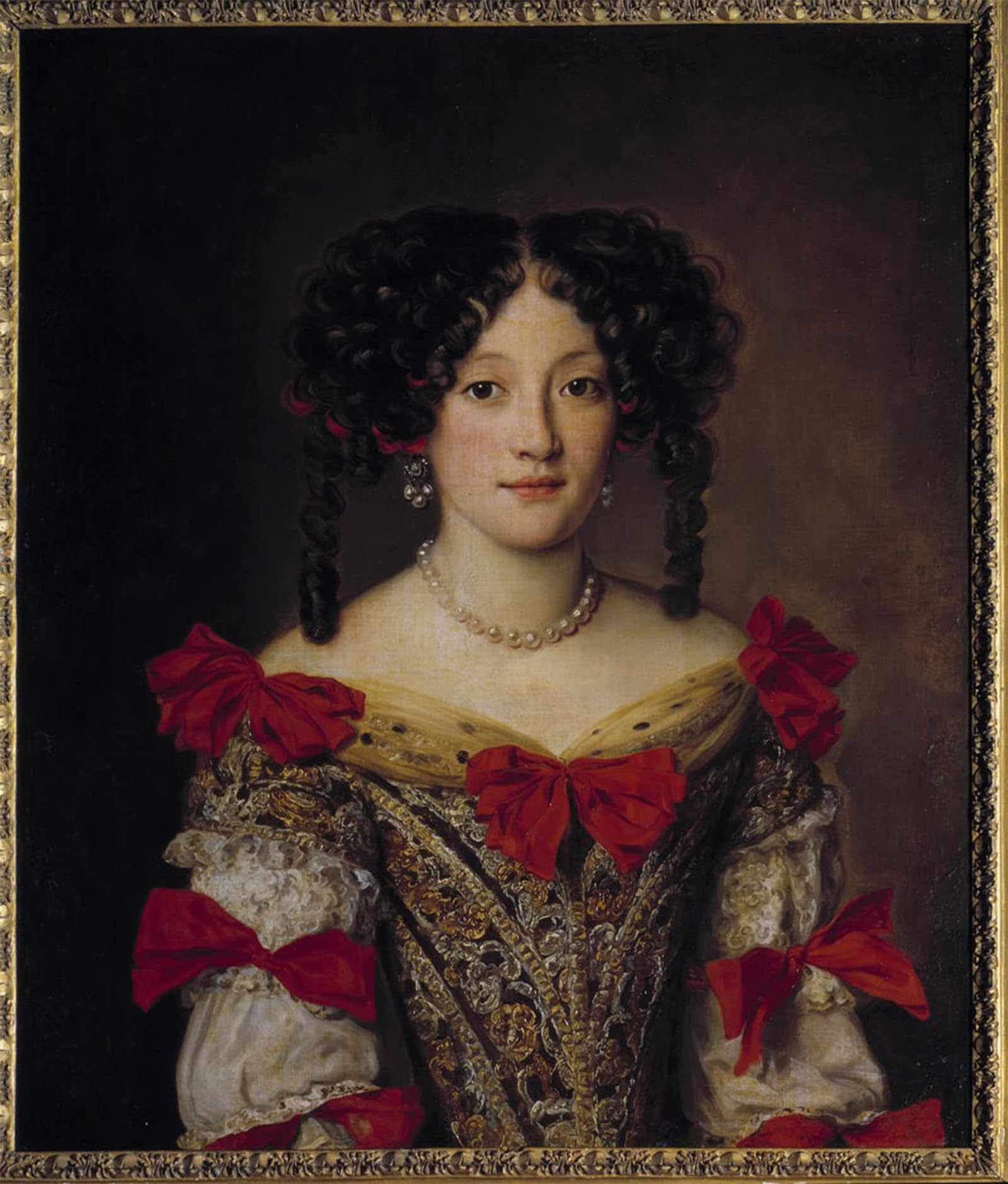 POSTERIIk Vintage Art Print Images Pictures Print Flemish Fashion:portrait of a Woman by Jacob Ferdinand Voet Modern Colour Posters for Office Home Decor 60x90cm