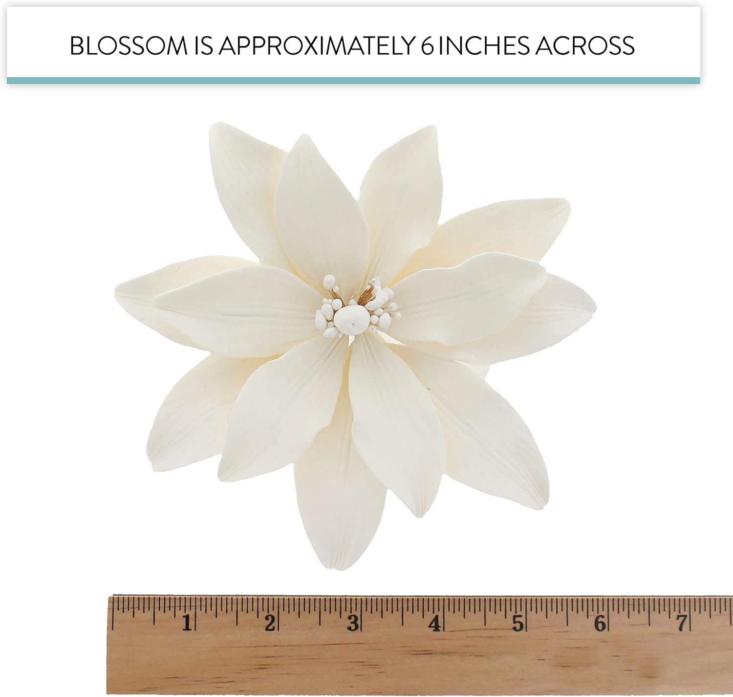 Global Sugar Art Tranquil Water Sugar Cake Flowers, White 3 Count by Chef Alan Tetreault