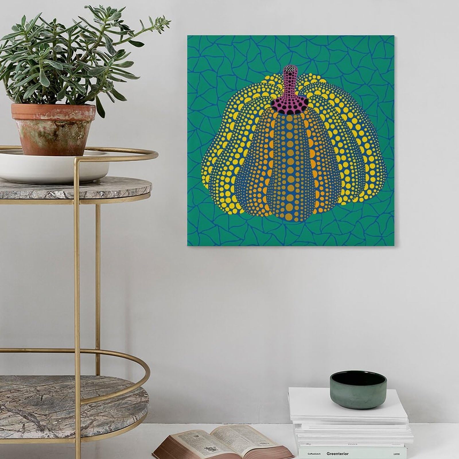 Amazon｜アートパネル 草間彌生 装飾画 アートフレーム フレーム装飾画