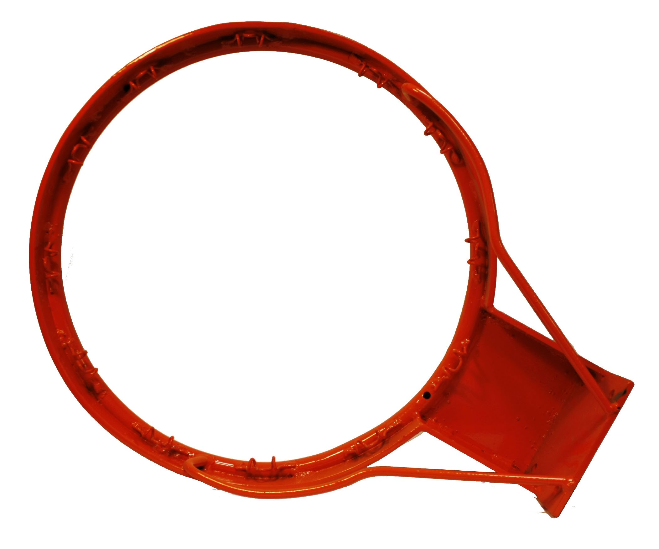 CADENAS ® - Aro Baloncesto antivandálico de Anclaje Fijo, Reglamentario 45 cm diámetro, 15 cm a Pared, Naranja
