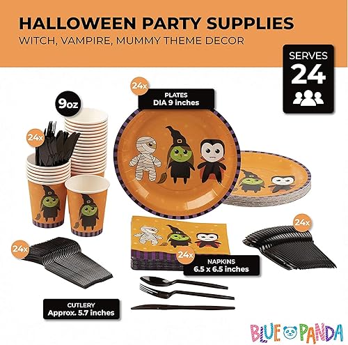 Miniatura 144 de Decoración de fiesta de cumpleaños de París de 144 piezas con platos, servilletas, tazas y cubiertos, juego de vajilla desechable para cumpleaños