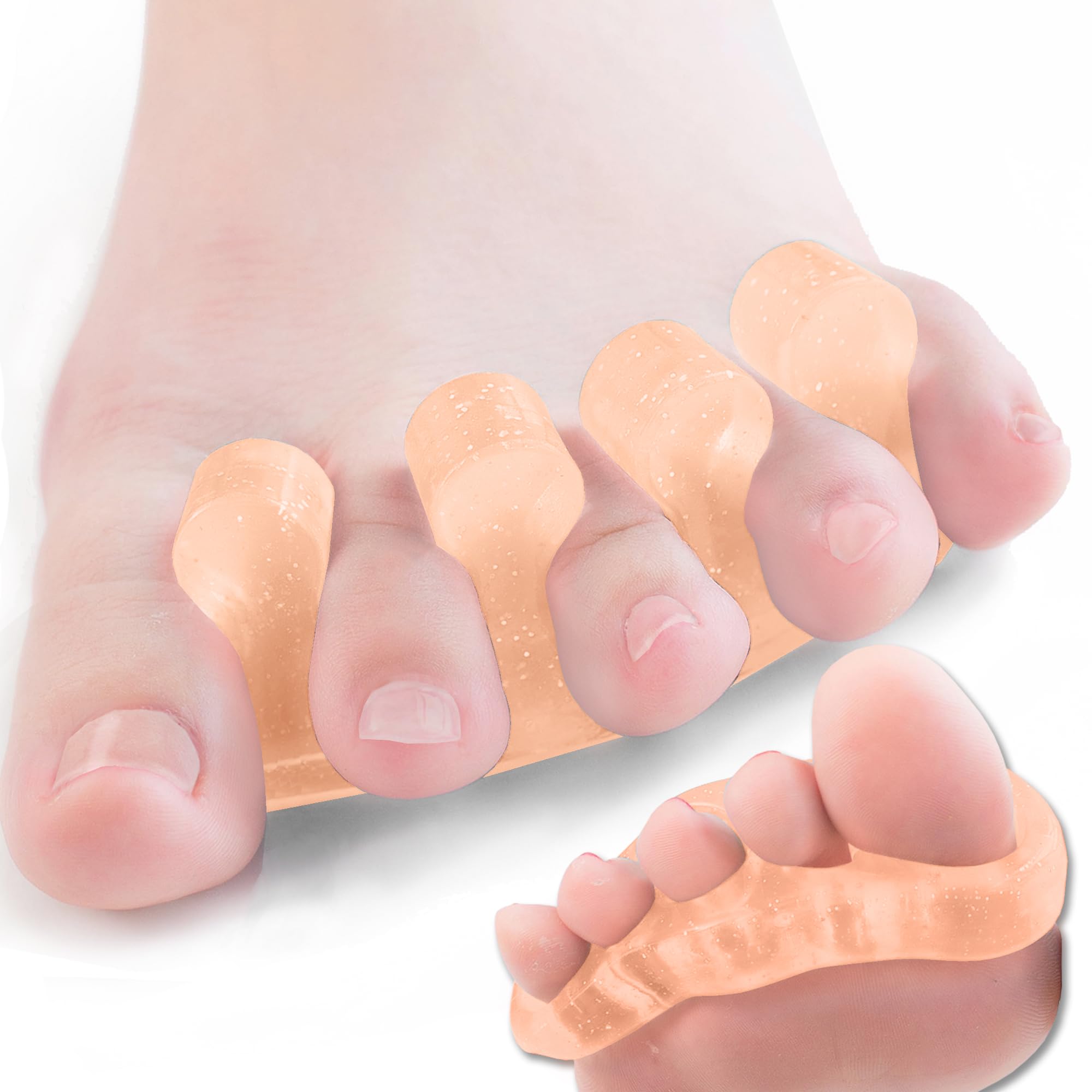 Dr. JK- ToePal Gel Toe Separator, 2 Pairs, Toe Spacers, Bunion Corrector