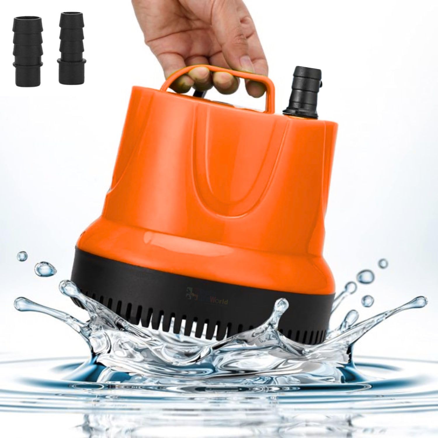 VAYINATO® XL-1800D | 30 W | 1800L/Hr | Lifts Upto 2M Submersible Bottom Suction Water Pump With 2-Nozzles, Suitable for Pond, Aquarium, Hydroponics & Water Fountains By Petzlifeworld (B0D2XZRCYD) Amazon Price History, Amazon Price Tracker