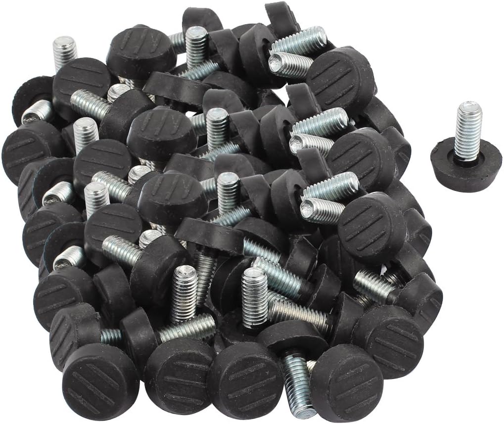 M8x20mm Furniture Table Plastic Base Thread Stem Adjustable Leveling Feet 100pcs (38926119992359f38fc961eefa1f4649)