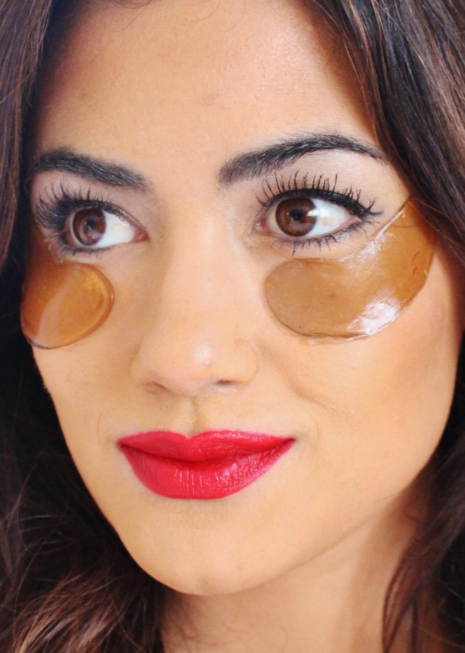 Spa Luxe Red Wine AntiAging Collagen Eye Mask Beauty