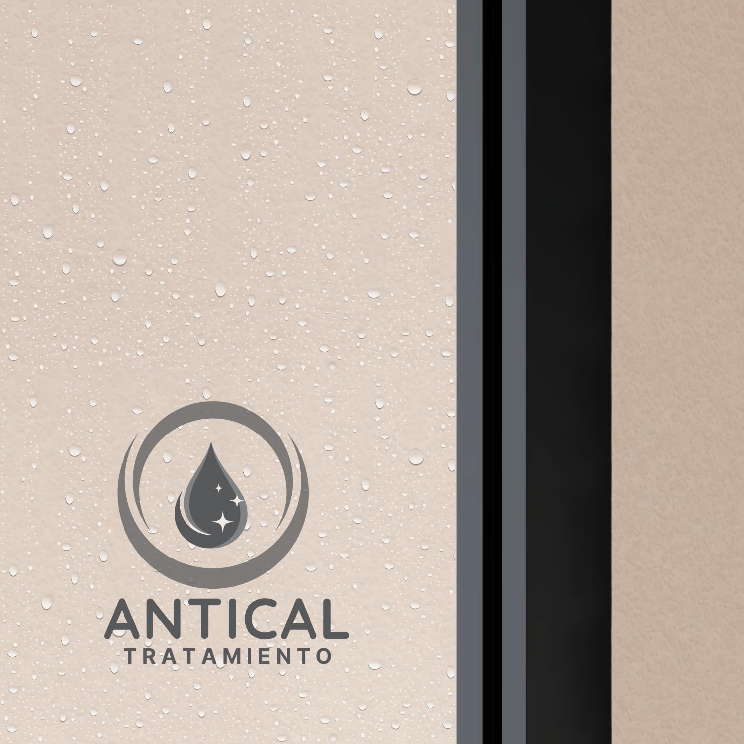 Mampara Rectangular REVERSIBLE 137,5-140 x 77,5-80cm - H= 195cm, Negro | Mampara Angular (corredera + fijo) + (corredera + fijo) , sin perfil inferior, Vidrio de seguridad 6mm tratamiento antical