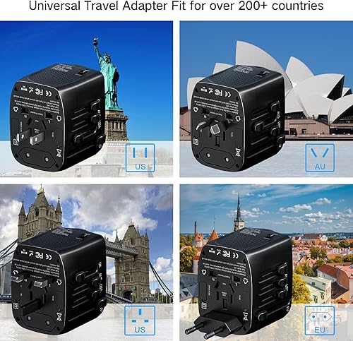 Miniatura 4 de International Travel Adapter Voltage Converter to Step Down 220V to 110V for Hair straighteners, laptops, Cell Phones, Power converters from USA to