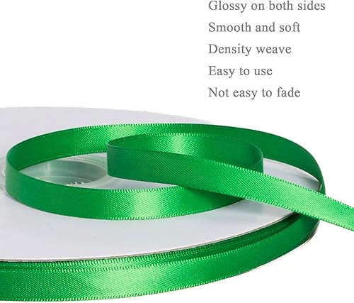 Vista 37 de Cinta de satén de poliéster de doble cara de color sólido, 1 pulgada de ancho, 100 yardas de largo, perfecta para bodas, envoltura de regalos, Oro