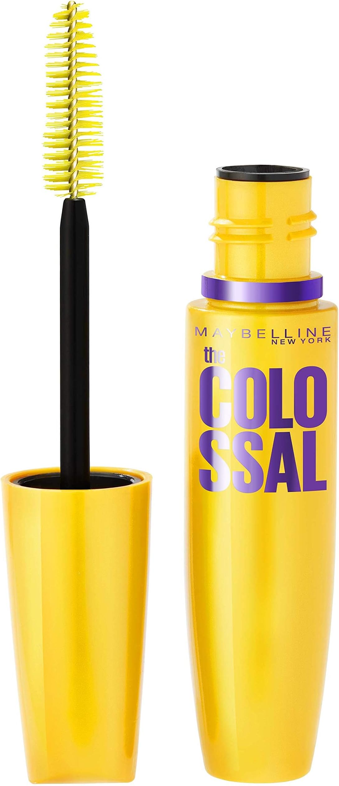Maybelline New York Makeup Volum' Express The Colossal Washable Mascara, Glam Black Mascara, 0.31 Fl Oz