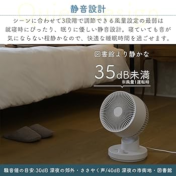 山善 洗える サーキュレーター 左右自動首振り 風量3段階 静音 14畳まで Amazon | [山善] 洗える サーキュレーター 静音 14畳 左右 首