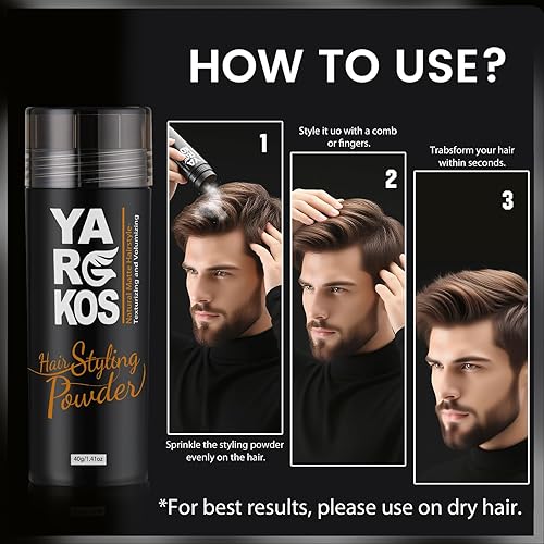 Miniatura 6 de Polvo para peinar el cabello para hombres y mujeres, polvo de textura de cabello, texturizante y voluminizador, sujeción fuerte, acabado mate