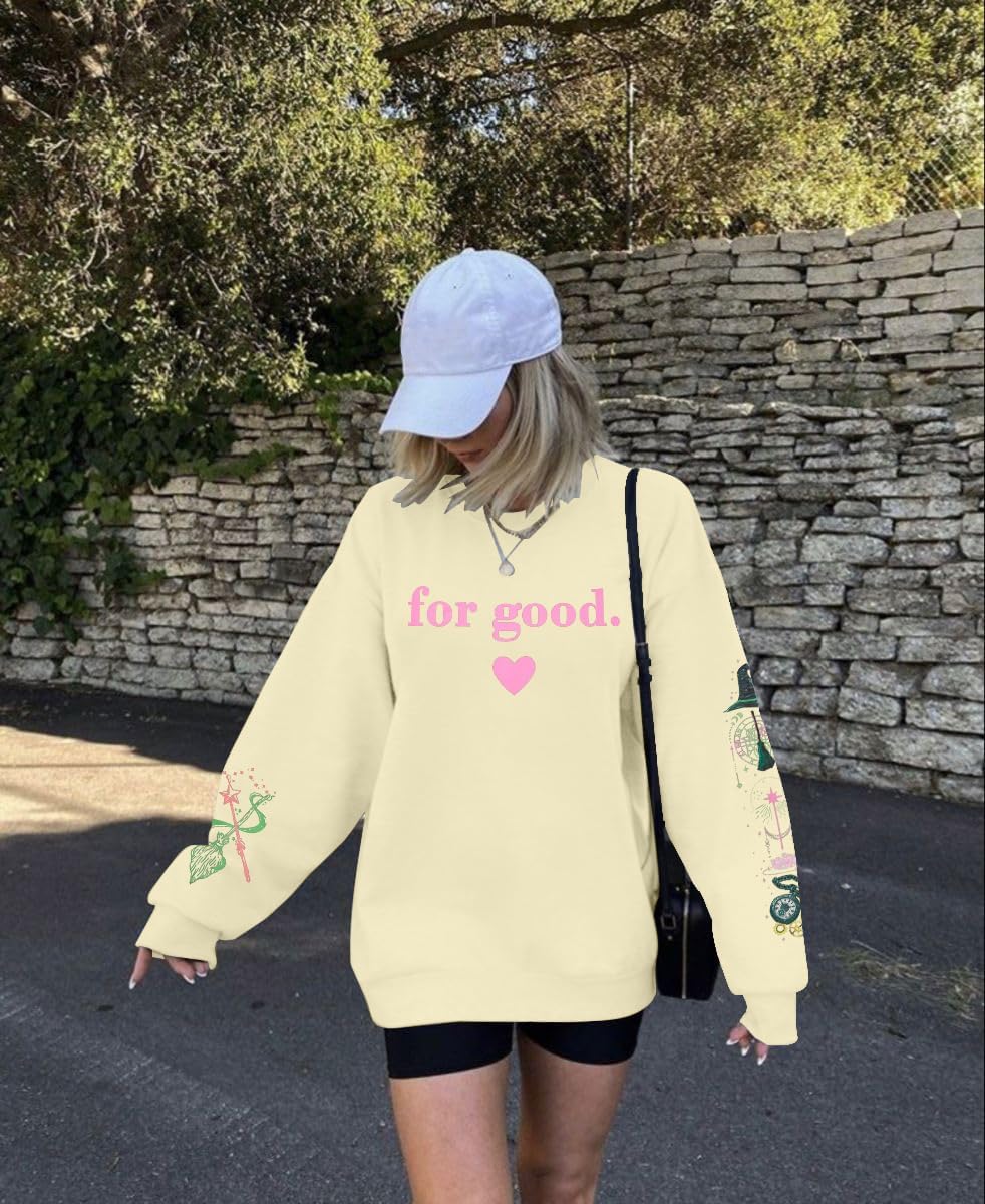 LUKYCILD Musical Sweatshirt for Women Witch Princess Graphic Sweatshirts Long Sleeve Musical Movie Fans Pullover Tops - Image 4