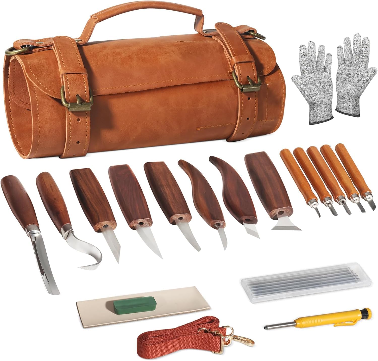 Beavercraft Kit de sculpture sur bois avec poignée pratique