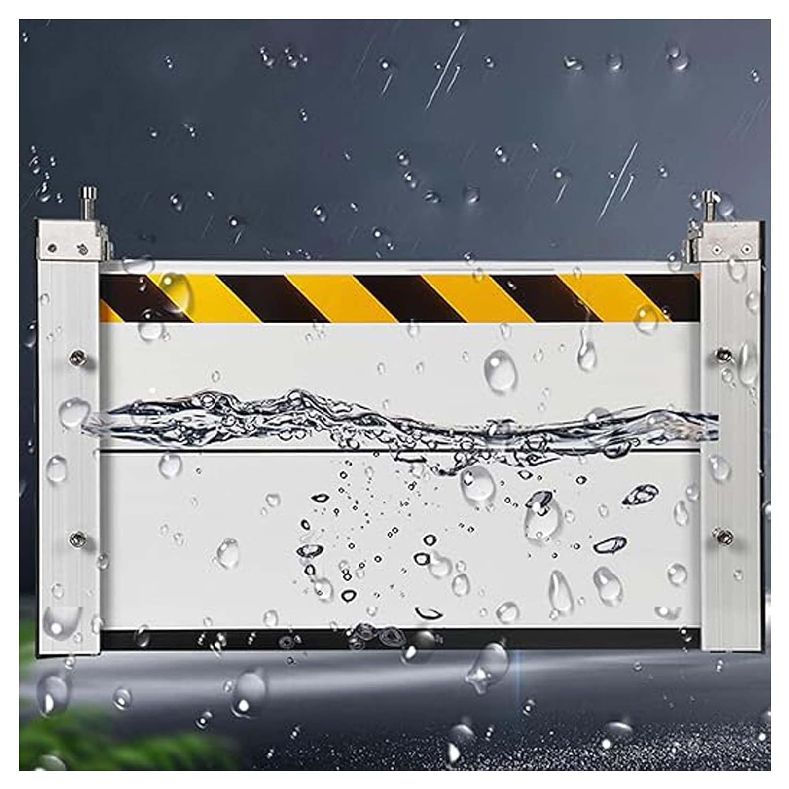 Barrière de protection contre les inondations pour sécuriser le garage en cas de pluie