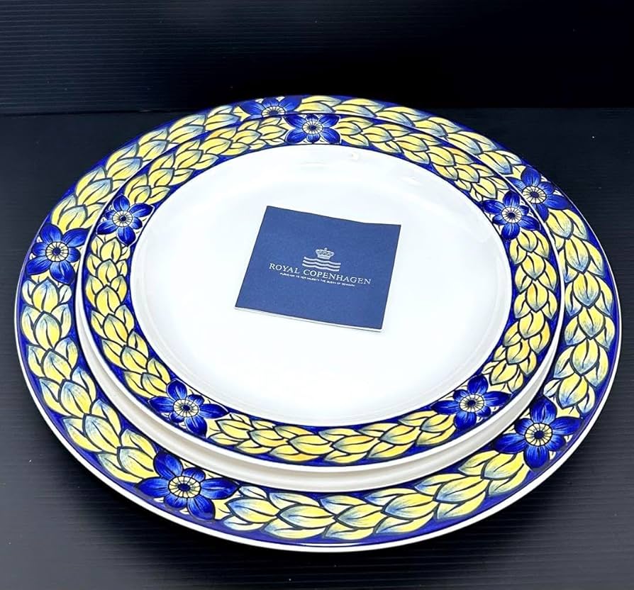廃盤品 ロイヤルコペンハーゲン ブルーフェザンプレート3枚