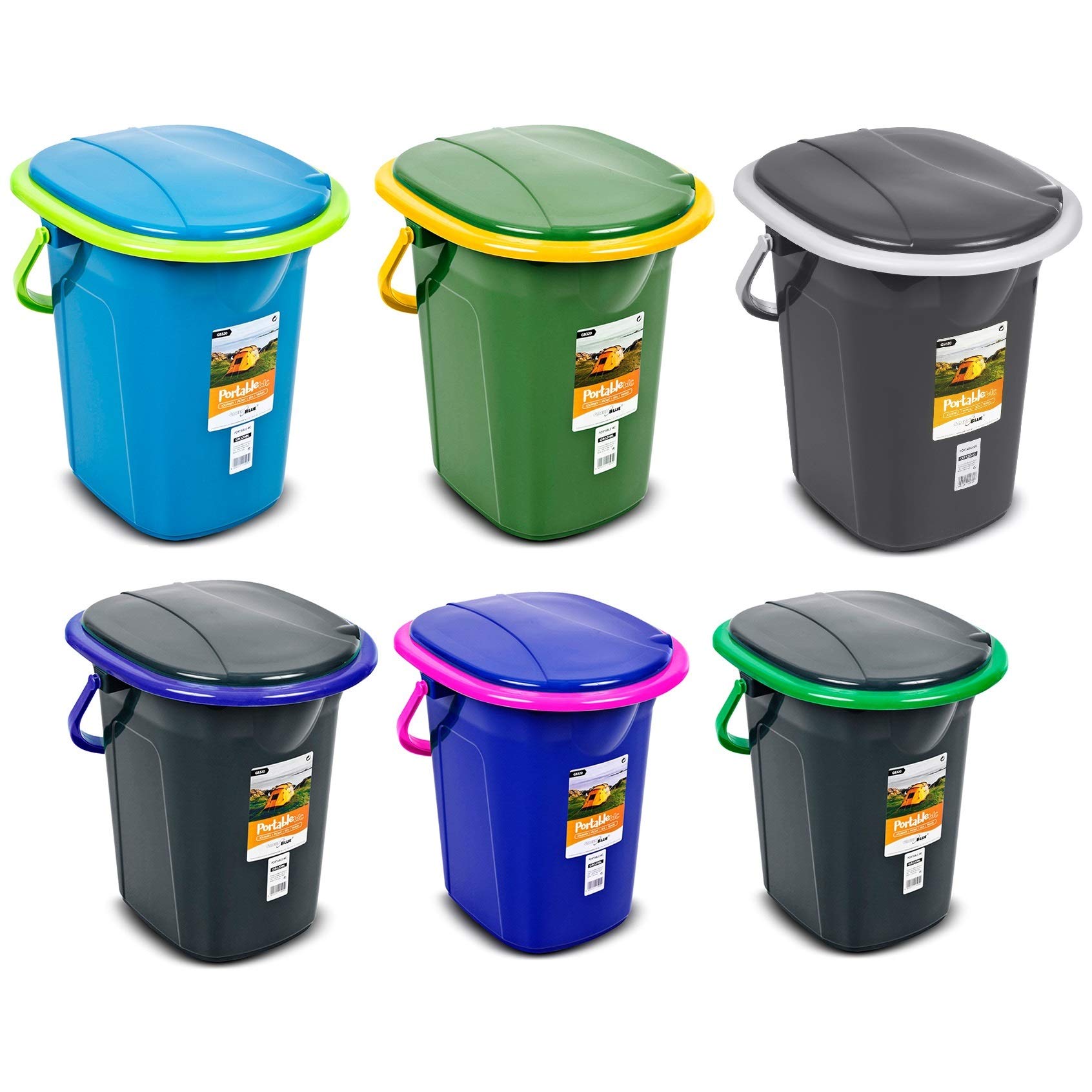 Green Blue GB320 Toilette Touristique foncé Toilette de Camping 19L Mobile Toilette de Voyage