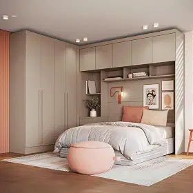 Guarda-roupa Modulado Casal 10 Portas 3 Gavetas Duna