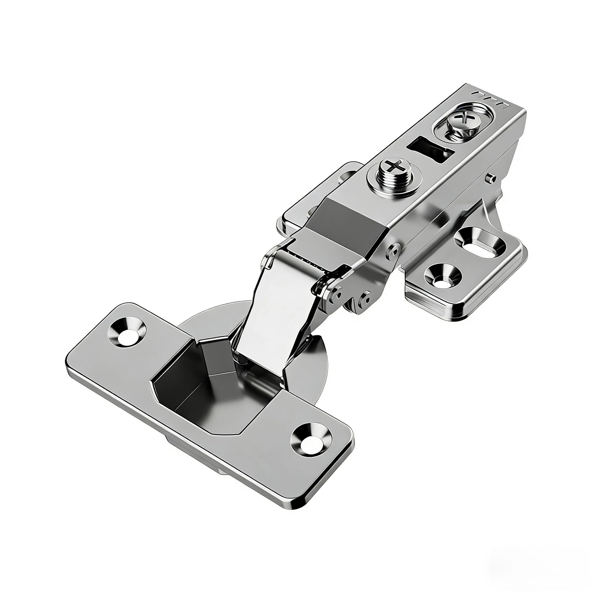 50 Pcs Full Overlay Frameless Soft Close Cabinet Hinges,105° 3-Way