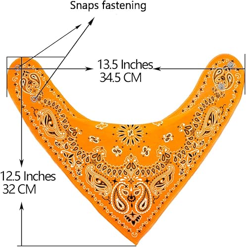 Miniatura 5 de Maiwa Paquete de 10 baberos triangulares tipo bandana para niños y niñas, para babear, dentición, comer con broches