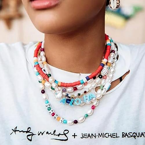 Vista 71 de FASHEWELRY 300 cuentas de letras acrílicas blancas de 0.236 x 0.236 pulgadas (0.236 x 0.236 in), cuentas del alfabeto para hacer pulseras