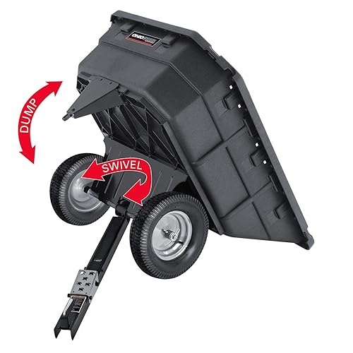 Miniatura 2 de Ohio Steel Carro volquete giratorio de polietileno 1000P-SD, 15 pies cúbicos, capacidad de carga de 1000 lb