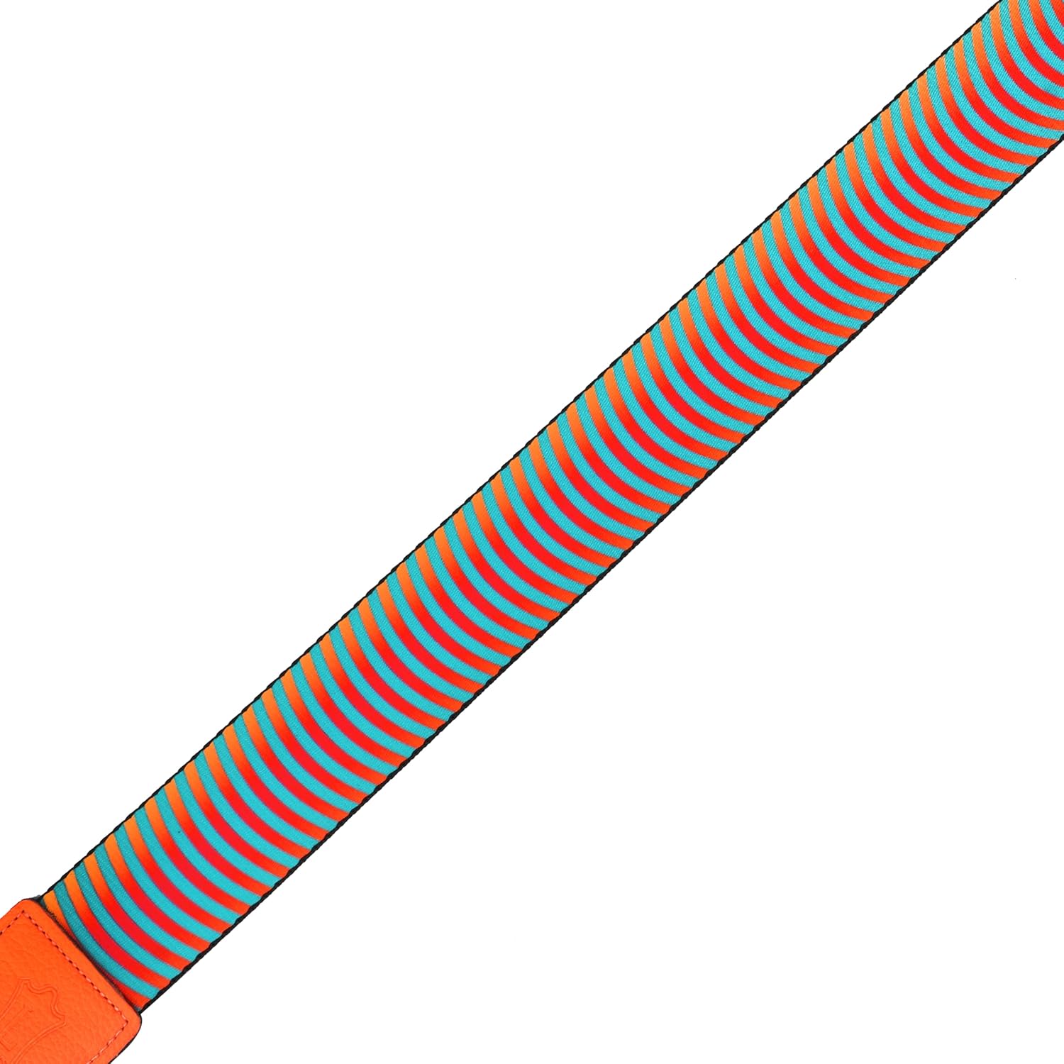 Levy's Leathers Optical Illusion Series 2" Polyester Guitar Strap with Tri-Glide Adjustment, Orange Sonic Boom Design (MP2OI-003)