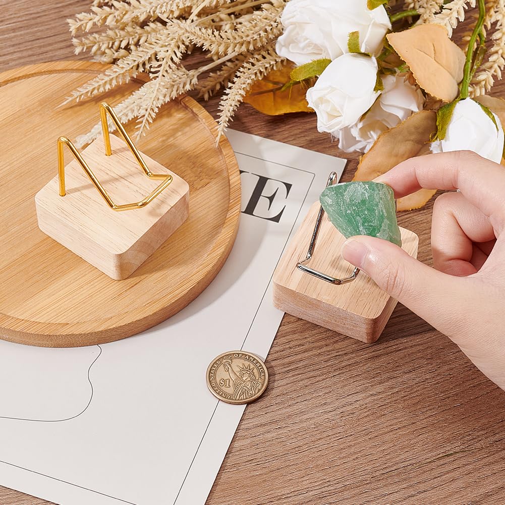 FINGERINSPIRE Supporto Per Bracciali In Legno, 4 Ripiani Inclinati, Espositore Per Gioielli, Organizer Da Tavolo 33x14,5x33 Cm - 2