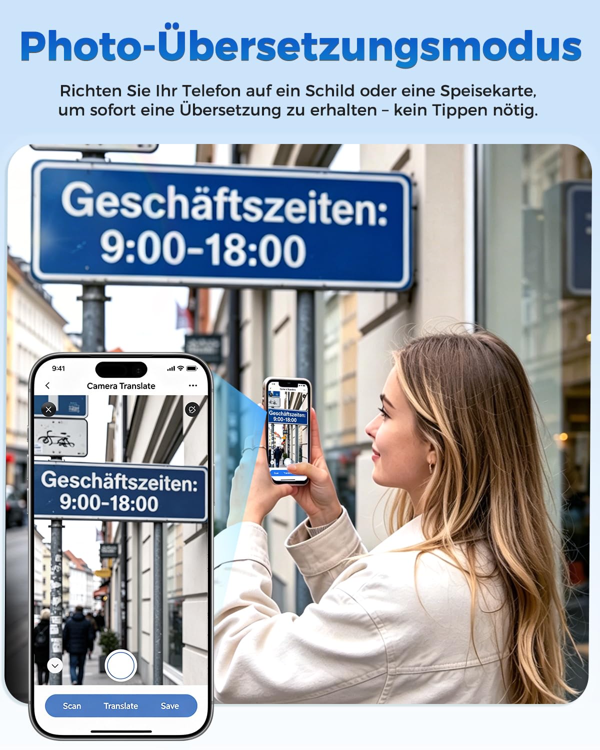 NE49 KI Übersetzungskopfhörer, 150+ Sprachen & 6 Modi Echtzeit Sprachübersetzer, Bluetooth 6.0 Kabellose Earbuds, 40h Akku, niedrige Latenz, AI-Chat, Musik, Anrufe, Transkription für Reisen & Business