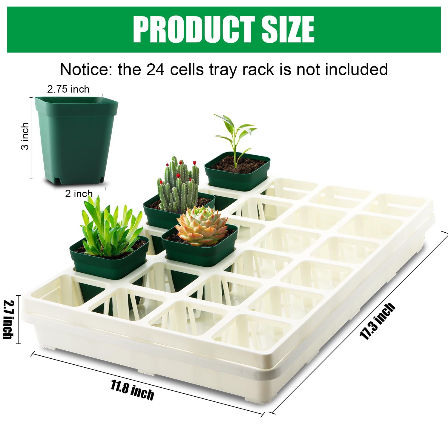 Snapklik.com : RooTrimmer 5 Pack Nursery Pot Tray, Carrying And Holding ...