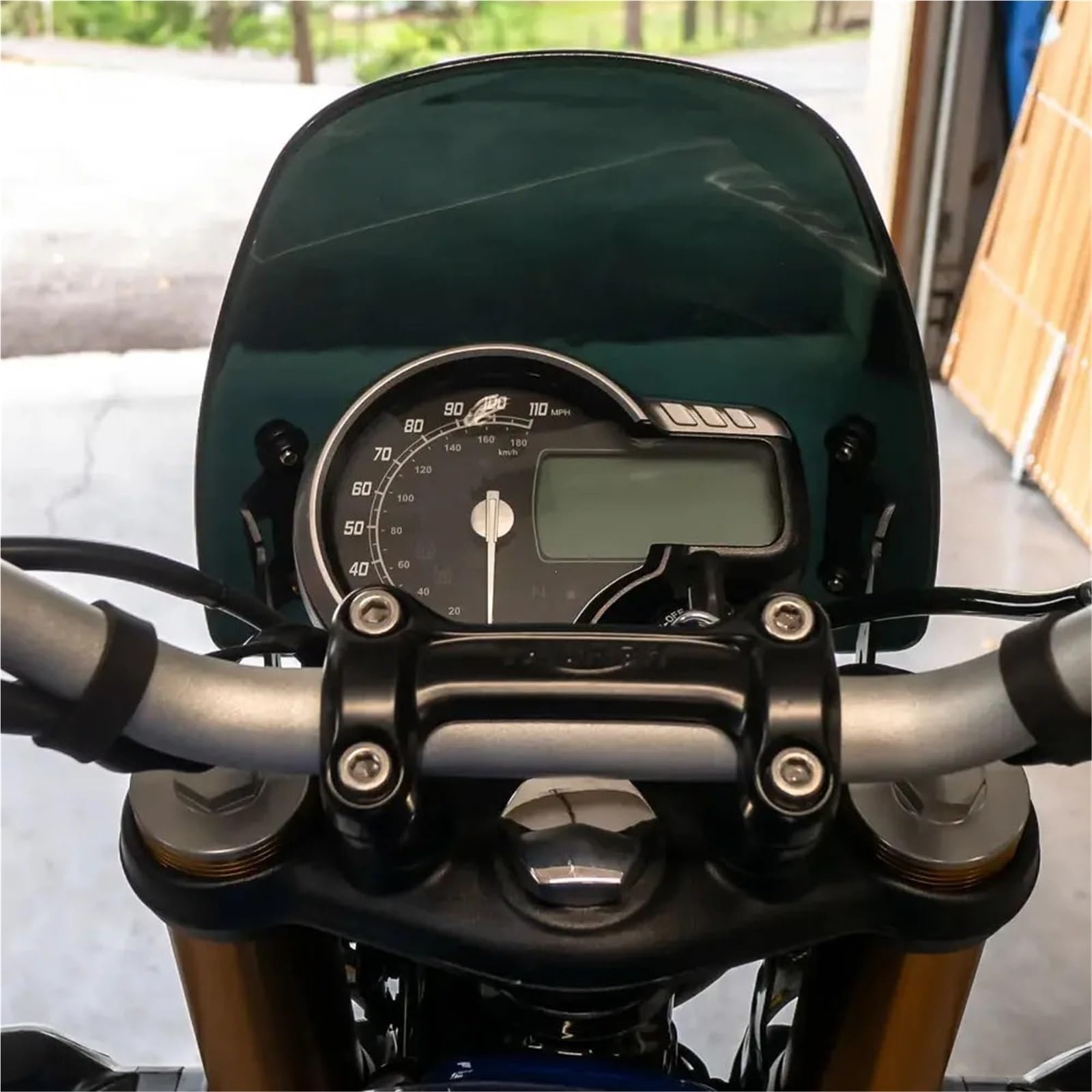 Przednia szyba motocyklowa Pasuje do Scrambler 400X szyba przednia motocykl szyba przednia deflektory wiatr osłona przeciwsłoneczna reflektor Fairing(B)