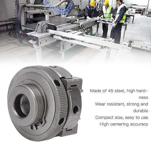Miniatura 5 de Mandril de torno autocentrante, reversible de 4 mandíbulas de alta dureza Mini torno Chuck M14 45 de acero preciso para máquina herramienta