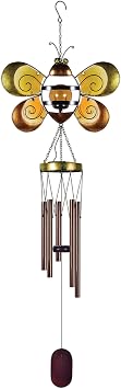 مجموعة Sunset Vista Designs للطاقة الشمسية - Solar Wind Chime، Bee