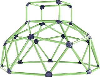 Qaba Climbing Dome, 6FT Geometric Dome Climber, Indoor Outdoor Jungle Gym Playground for Kids 3-8, UV Resistant, Waterproof, Gift for Boys Girls, Easy Assembly, Green
