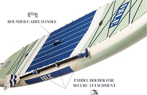 Miniatura 5 de ISLE Switch - Tabla de remo híbrida inflable para kayak, 2 en 1, paquete de tabla de kayak y remo, incluye asiento de kayak, paleta, bomba de mano,