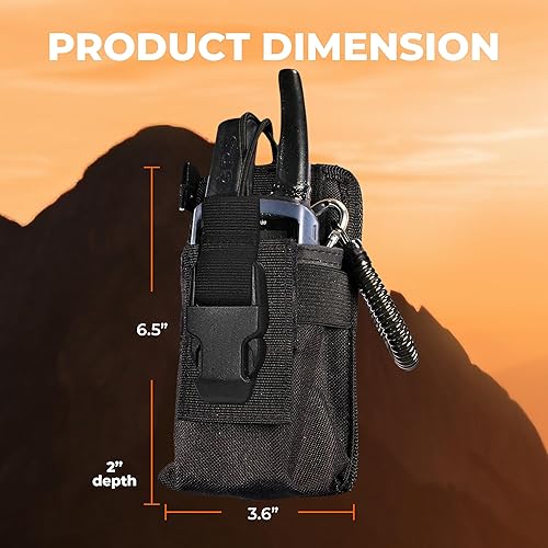 Miniatura 6 de StrapPack - Bolsa de clip para radio y GPS, accesorio de mochila para cazadores, socorristas, seguridad pública, excursionistas y viajeros