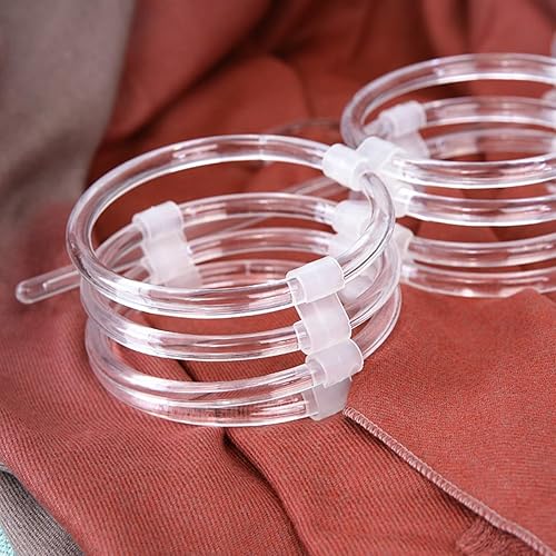 Miniatura 4 de WellieSTR 1 juego de 9 anillos de plástico antideslizante para corbata, bufanda, organizador de bufandas, soporte para bufandas, colgador de