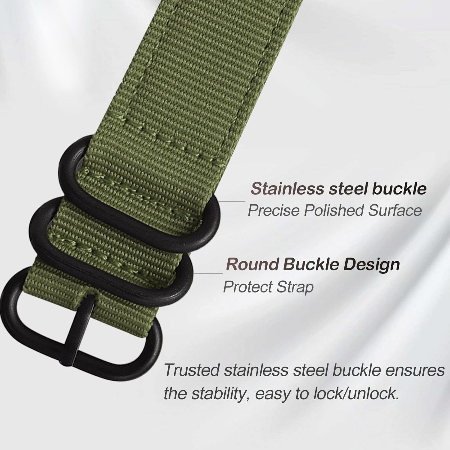 uEmoh Nylon Watch Straps, Quick Release Nylon Watch Bands for Men Women, Watch Band of Multiple Colors & Width(16mm,18mm, 20mm, 22mm)