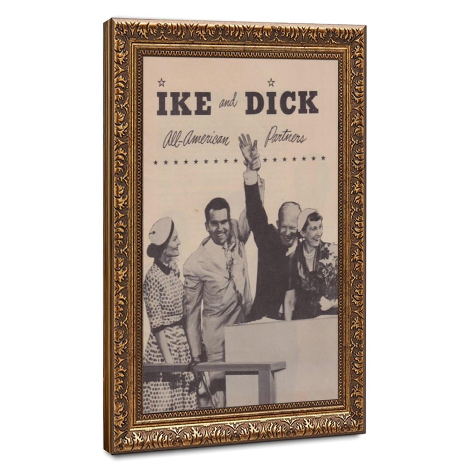 Poster Eisenhower Nixon Toile Vintage Salon et Bureau Style Retro - 8