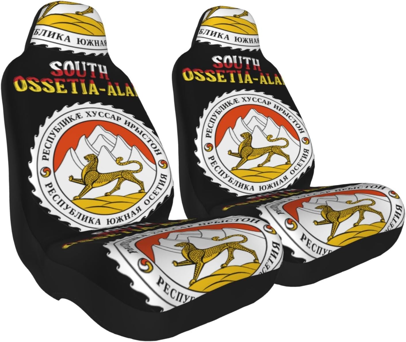 South Ossetia-Alan Emblem Car Seat Covers, Protective Car Seat Covers, Seat Covers Suitable for Most Car Models