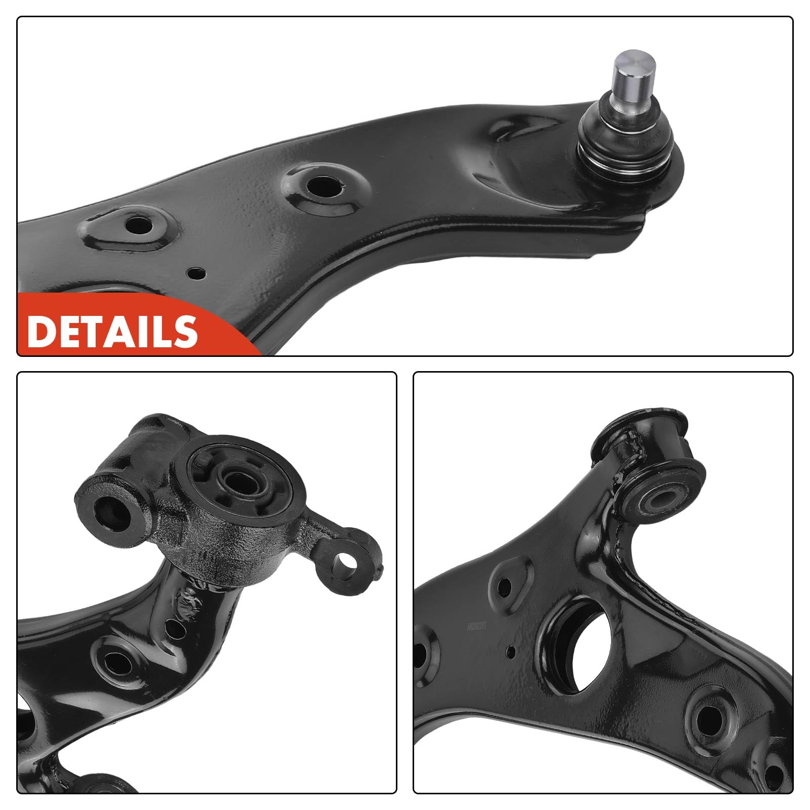 Frankberg 2x Querlenker Radaufhängung Vorne Unten Kompatibel mit 6 Kombi GJ GL 2.0L-2.5L 2012-Heute CX-5 GH KE 2.0L-2.5L 2011-2017 CX-5 Van KE 2.0L-2.5L 2015-2017 Replace# G46C34350