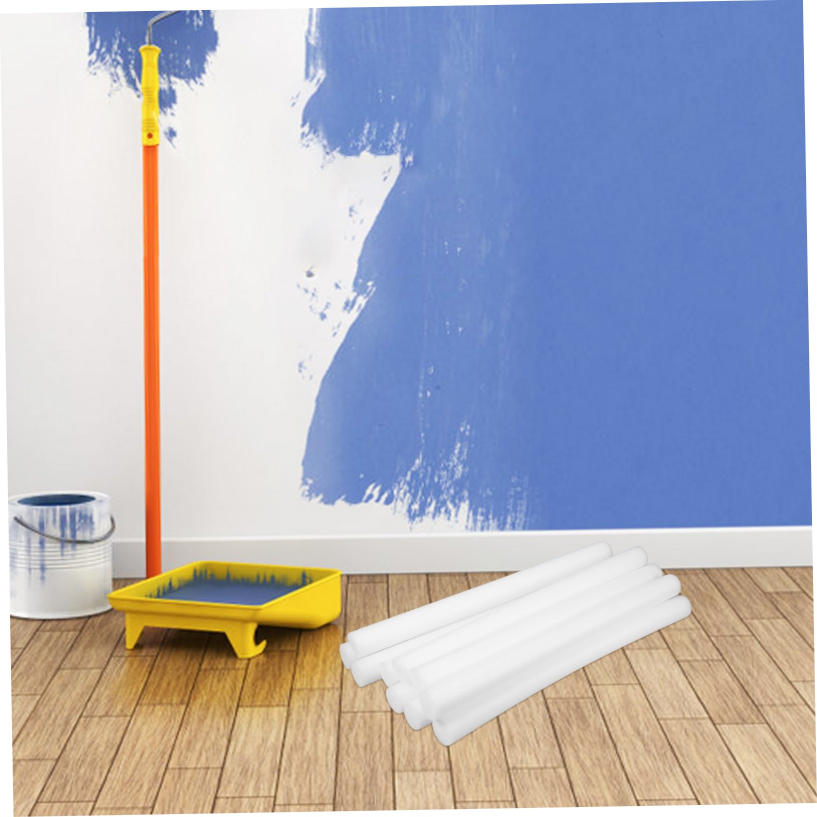 Mipcase 10pcs Pearl Cotton Tubes 4cm Diameter Foam Rods for Professional Packing Inserts