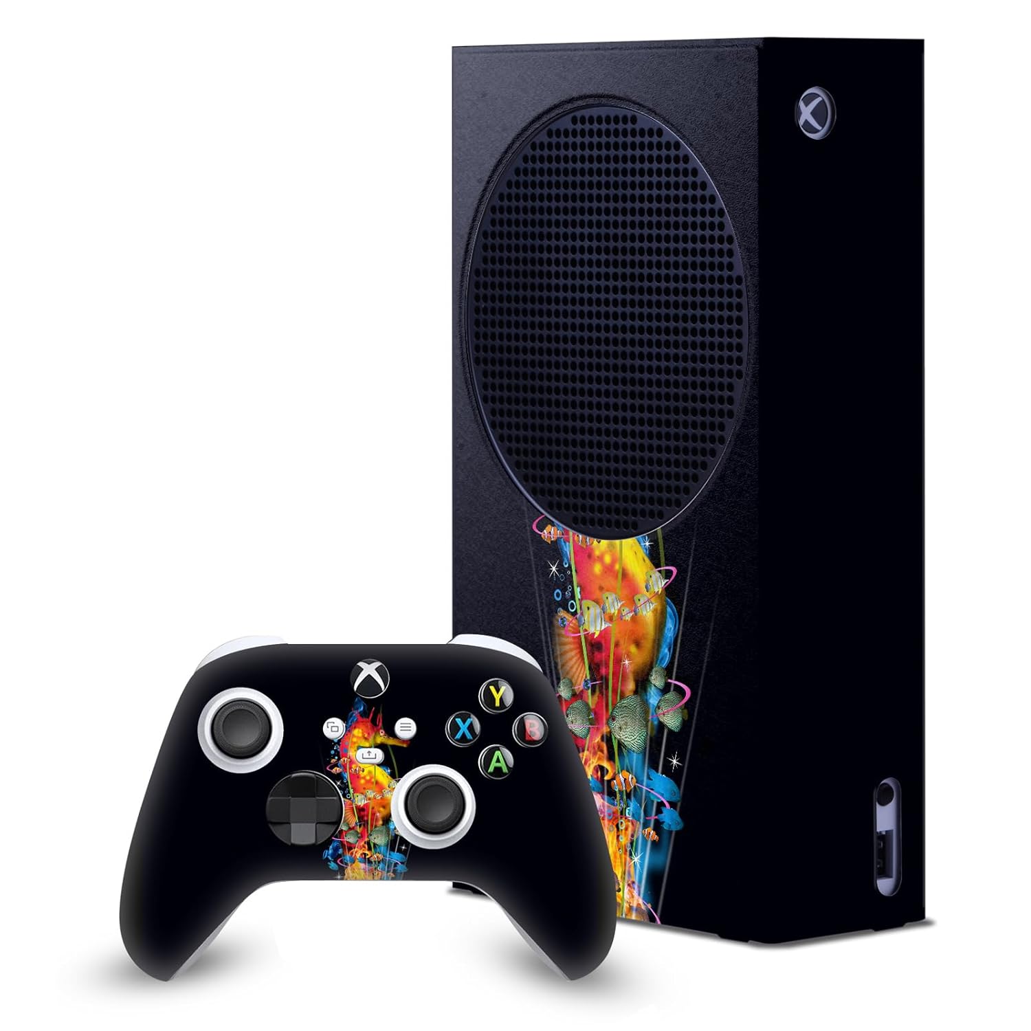 Head Case Designs Officially Licensed Dave Loblaw Seahorse Sea 2 Game Console Wrap and Game Controller Skin Bundle Compatible With Xbox Series S Console & Controller Bundle