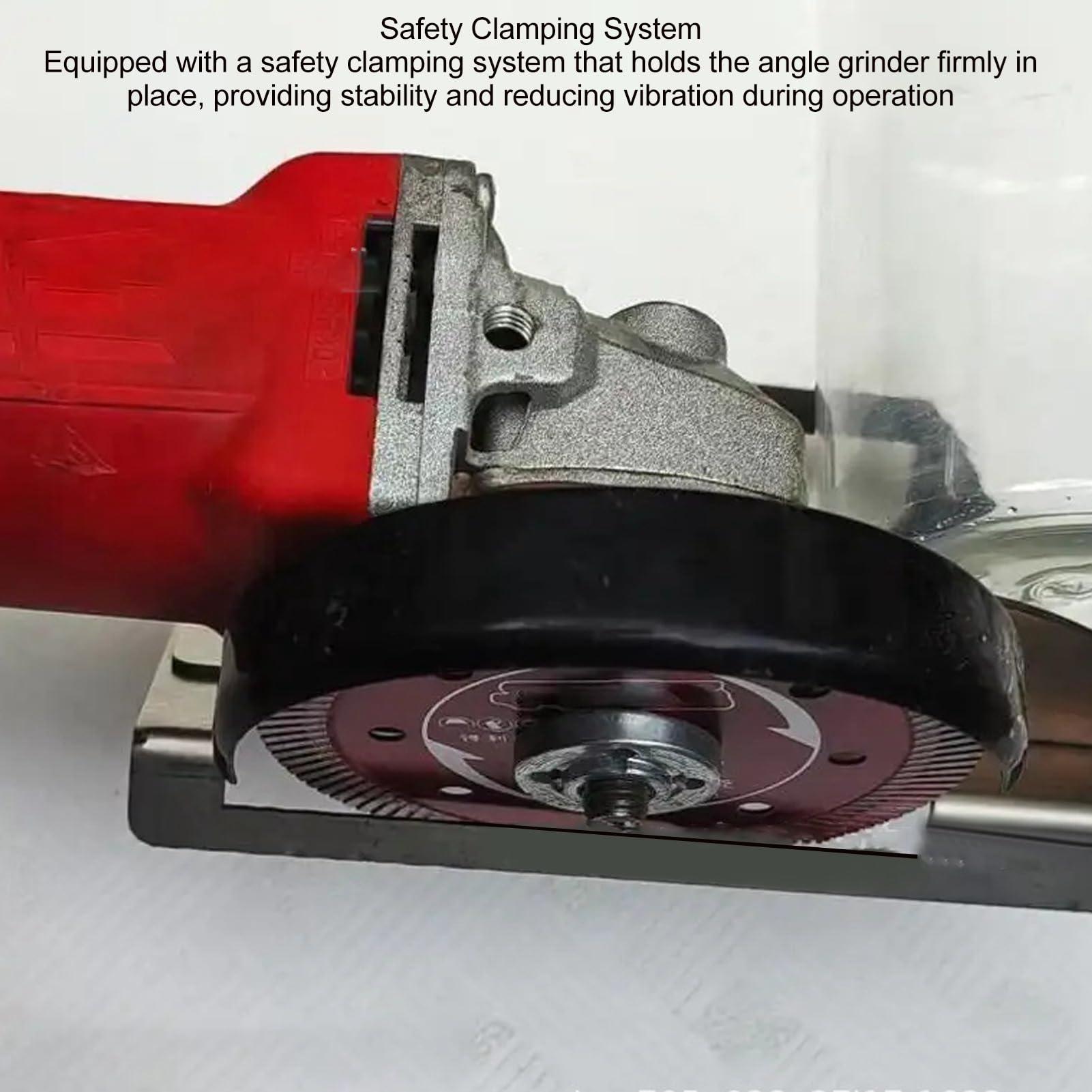 Soporte para Amoladora Angular para Corte de Chaflán de Azulejos de 45°, Soporte para Amoladora Angular de Acero Inoxidable con de Sujeción Seguro, Soporte Fijo para Rectificado