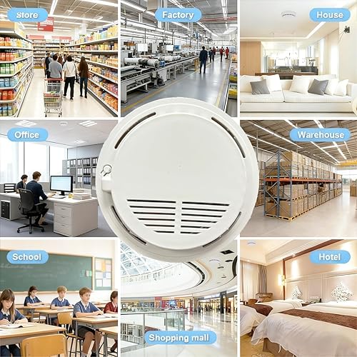 Miniatura 7 de Cámara espía manual con detector de humo, alarma de incendios de 5000 mAh, cámara oculta, cámara detector de humo Wi-Fi 2.4G con detección de