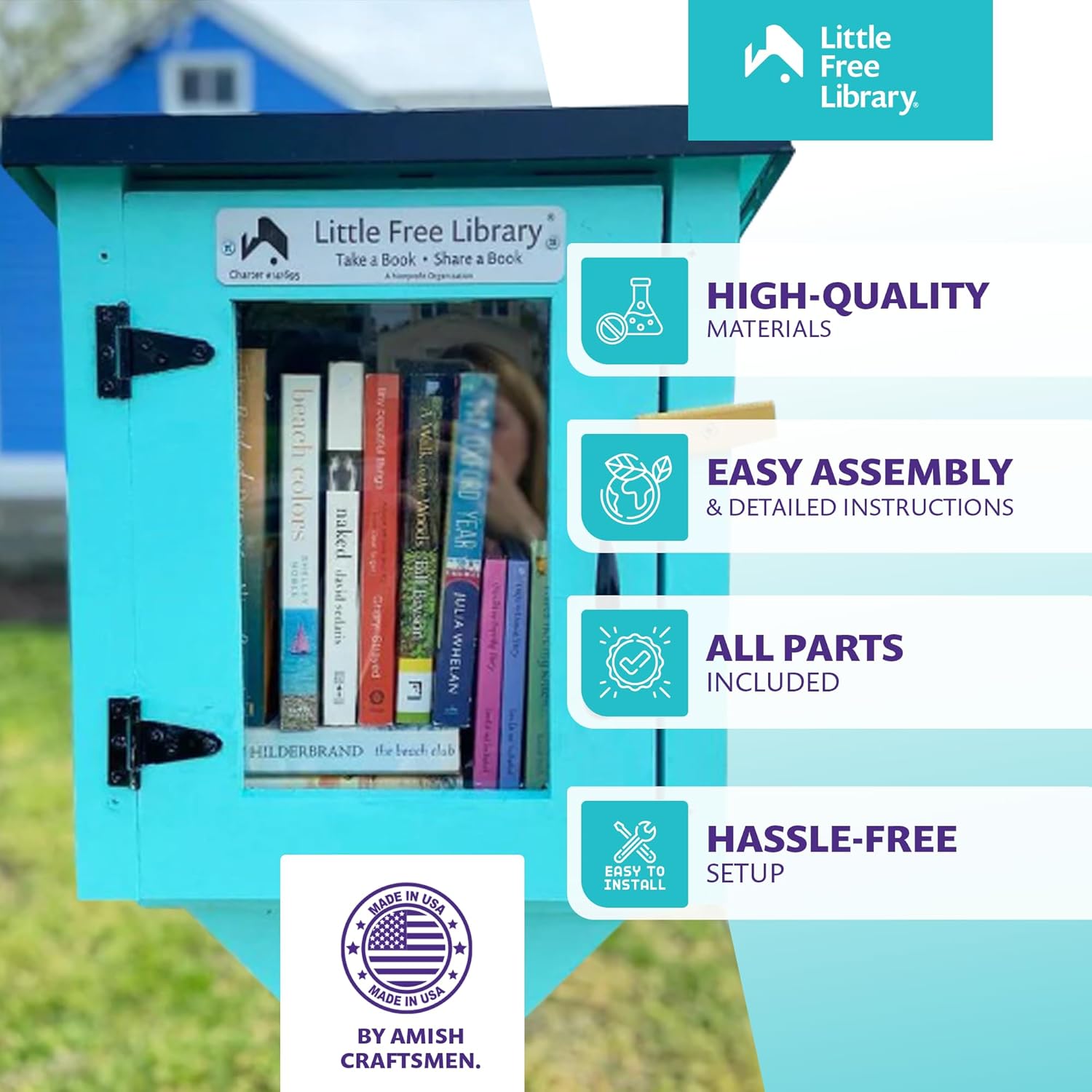 LITTLE FREE LIBRARY® Complete Bundle Made in America by The Nonprofit that Expands Book Access