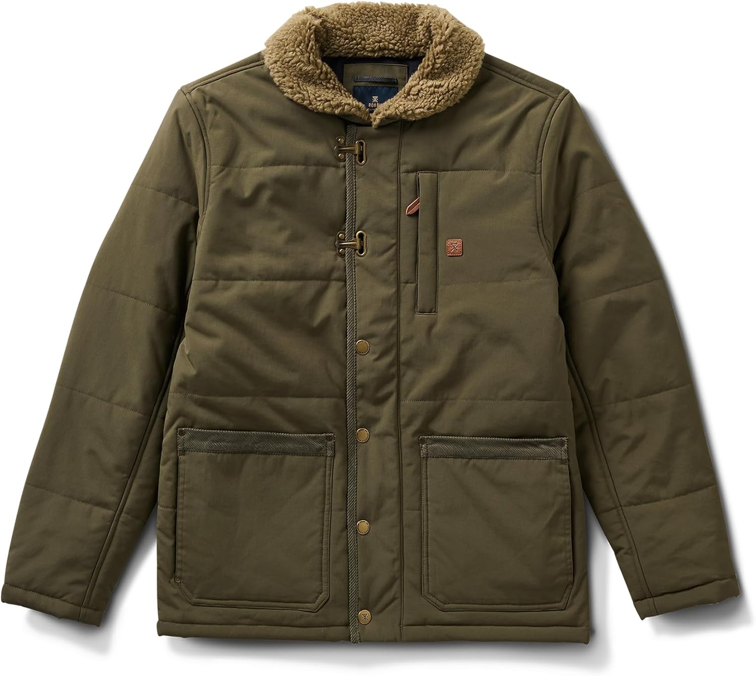 Roark Axeman II Men’s Waxed Canvas Work Jacket – Heavy-Duty Field Coat and Sherpa-Lined Barn Jacket for Winter Wear