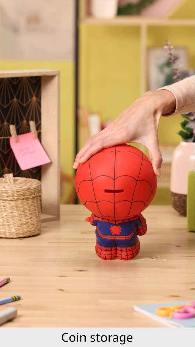 Amazon.com: Spider-Man PVC Figural Bank : Toys & Games