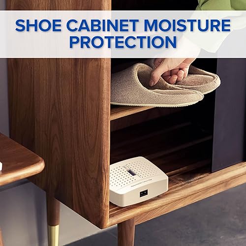 Miniatura 4 de Paquete de 2 deshumidificadores pequeños, deshumidificadores seguros para armas, secado húmedo, absorbente de humedad recargable, absorbente de