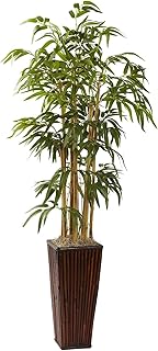 Nearly Natural 4ft. Bamboo with Decorative Planter