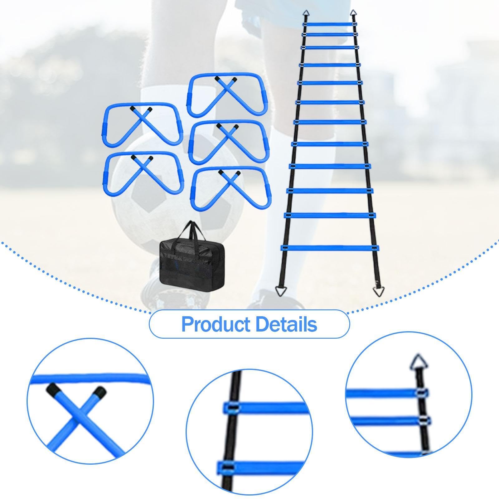 QSTDGVPW Agility Ladder Footwork Equipment Workout Ladder for Kids, Training Ladder for Hockey